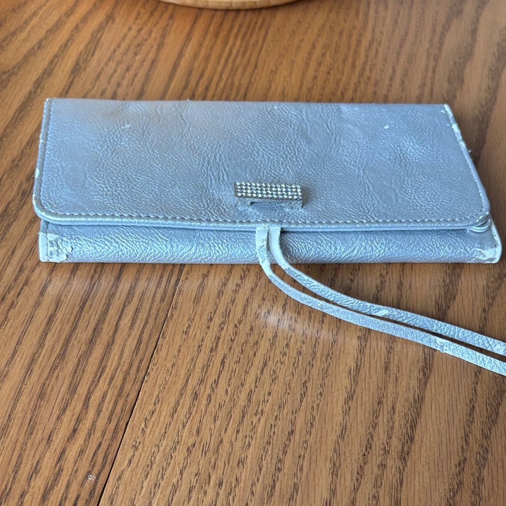 Swarovski Silver Wristlet Clutch